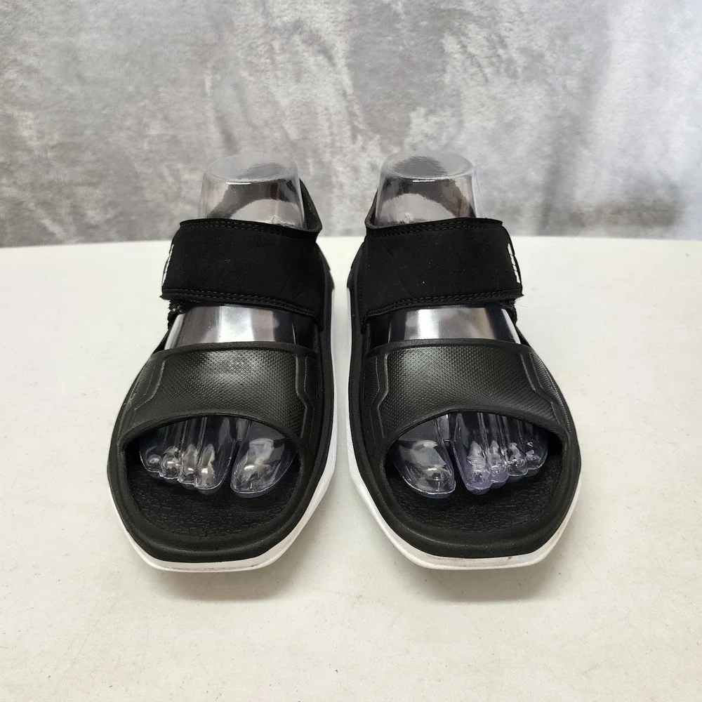 Nike Sandals Boys Size 5 Youth Kids Playscape Sport Shoes Black Adjustable Strap - Picture 5 of 11